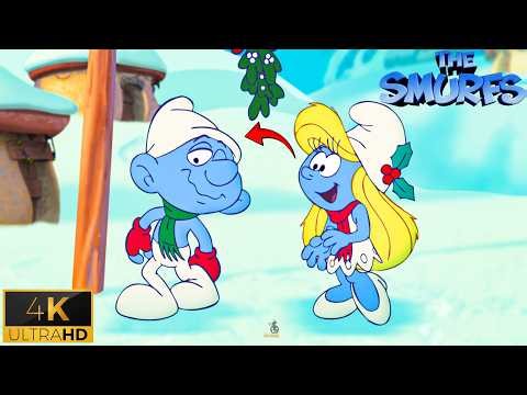 Smurfs Decorating for Christmas Scene (Cozy Opening)