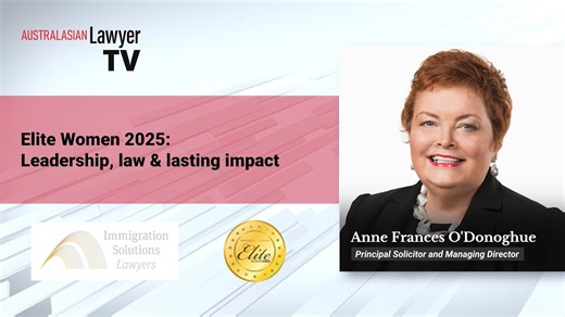 2025 Elite Woman Anne O'Donoghue on why women are important in immigration, human rights law