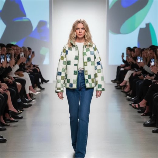 Patchwork Jacket Sewing Pattern PDF – Quilted Floral Coat Pattern – Cottagecore – Easy Beginner Friendly Tutorial