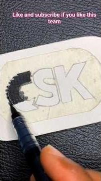 CSK Logo Drawing 🦁 #WhistlePodu #CSK
