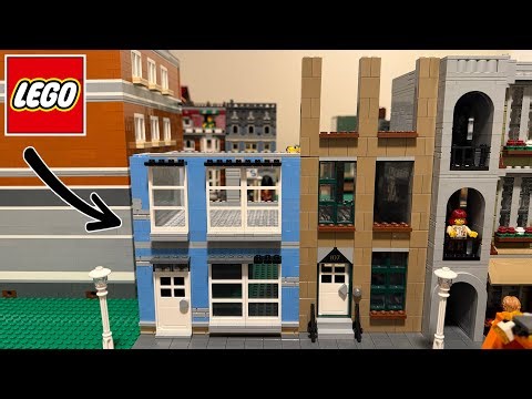 Creating A CUSTOM LEGO Coffee Shop & Townhouse Modular Building!