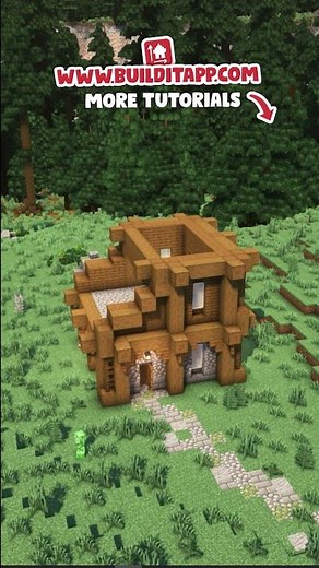 How to Build a Spruce Rustic House in Minecraft