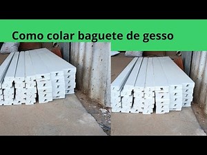 colocação de baguete de gesso - junta paulista pra forro !
