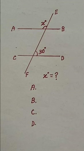 Geometry Problem#parallel#twolines#intersect#angle#easymaths