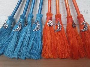 Miniature Witch Altar Broom: Sisal Fairy Broomstick - Etsy