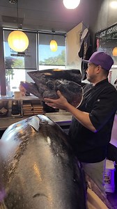 180lb Bluefin Tuna! 😍 This was a nice, fat one! We can serve the Bluefin Tuna many different ways: sushi, sashimi, handrolls, or in sushi rolls. We can also top them with an assortment of items like caviar, fresh wasabi, seared uni, garlic chips, and more. 😋 Happy Hour is all day on Mondays & Tuesdays and from 2pm till 5pm Wed-Fri. Order for delivery or pick-up: https://order.online/store/sushi-world-cypress-48334 10953 Meridian Dr Cypress, California 90630 (714) 828-3474 www.SushiWorldOC.com 