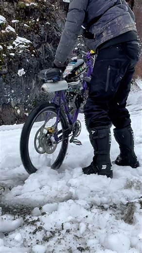 KTM65cc Snowbike (part4) #demonbike #snowmobile #twostrokepower #technologia #2stroke #Shorts