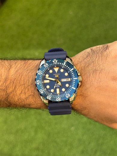 Seiko 5 Automatic Watch: 4R36-03J A0 - Japan Made - Blue Dial Divers - Etsy