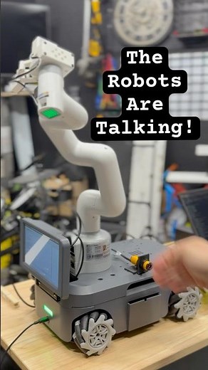 My robots are talking to each other! #engineering #ai #science #robotics #electronics
