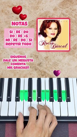 Amor Eterno de Rocio Durcal❤️ #piano #pianotutorial #pianocover #tutorial #cover #easypiano #tutorialfacil #amoreterno #rociodurcal #mexico #regionalmexicano