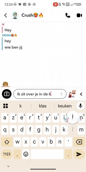part 1#textingmycrush #snapchat #fyp #goviral