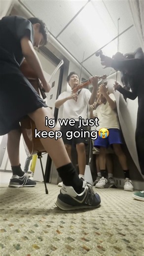 pov: goofing off w ur friends in an elevator until...