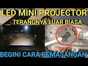 Cara Pemasangan LED H4 MINI PROJECTOR HAED LAMP pada Mobil Innova || LED LUMINOS
