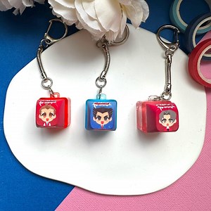 Ace Attorney Clicky Fidget Keychains - Etsy