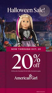 Scary-good savings are knocking! Shop online before they vanish... | American Girl