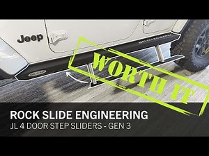 WORTH EVERY PENNY! - Rock Slide Engineering JL 4 Door Step Sliders - Gen 3
