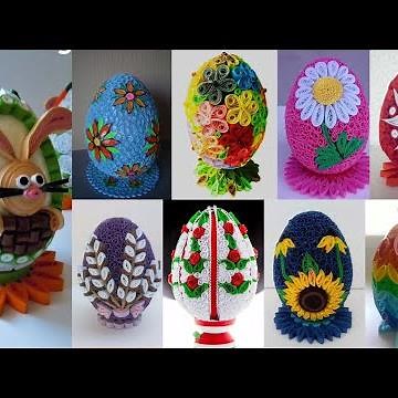 Awesome Quilling Easter eggs for beginners #Easter eggs #Paper quilled easter eggs