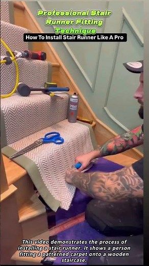 Professional Stair Runner Fitting Technique