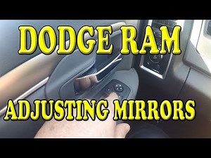 Dodge Ram 1500 Adjusting the Power Folding Mirrors