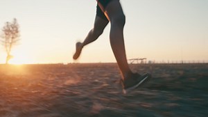 4k video footage of a sporty man running outdoors | Premium Stock Video Footage