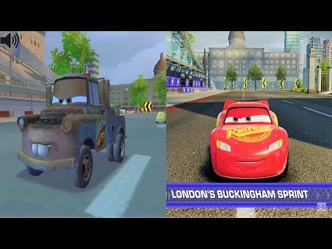 Cars 2 vs Cars 3 Comparison - Buckingham Sprint - London's Buckingham Sprint - Gameplay HD