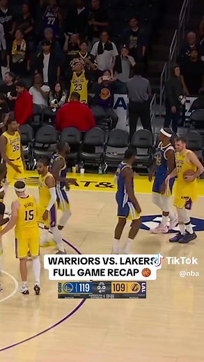 Quick rewind. Full recap. Here’s everything from @warriors vs. @Lakers 🔥 #NBA #basketball #Warriors #Lakers