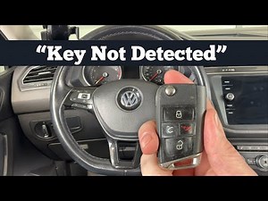 2018 - 2024 Volkswagen Tiguan KEY NOT DETECTED - How To Start With Dead VW Remote Key Fob Battery