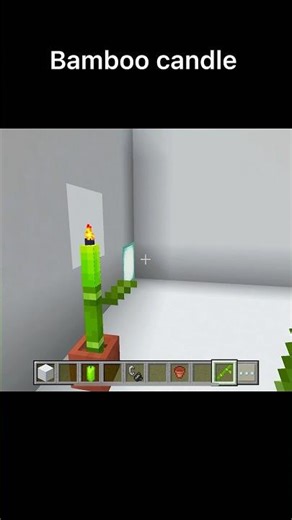 Bamboo candle #minecraft #gam #gaming
