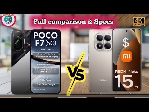POCO F7 vs Redmi note 15 pro : full comparison 🤔❓ specs Features compared