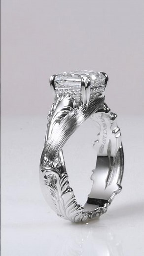 Arts and Crafts Movement Engagement Ring