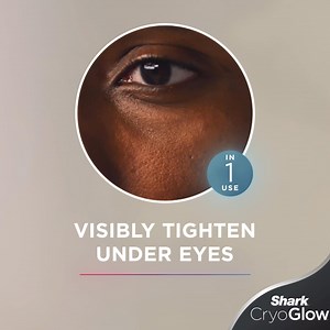 Visibly tighten and soothe under-eyes with Shark™ CryoGlow™ -- the only MedSpa-inspired mask with under-eye cooling. | Shark Beauty