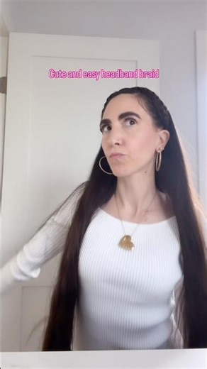 I tried this cute and easy headband braid and look how it came out | easy braid tutorial