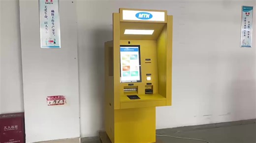 Mobile Money ATM with Contactless NFC, QR Payment and Secure Cash Transactions for Banks, Telecom Operators, and Financial