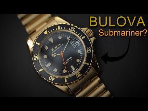 Bulova Submariner - Vintage Bulova Oceanographer 666 - German Made Automatic Rolex Submariner Homage