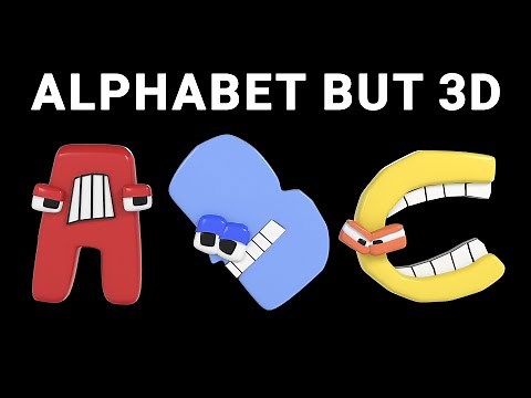 Alphabet lore - 3D death animations