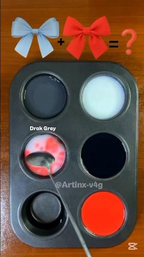 🎨 Color Palette / Soft White + Black + Bright Red | Crimson Monochrome #colormixing #artshorts