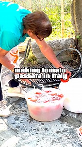 Making tomato passata in Italy! #tomatoes #passata #italy | Pasta Grannies