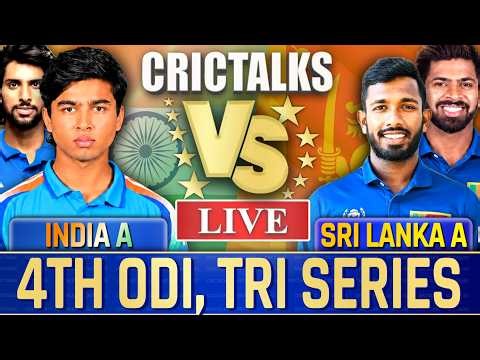 Live: IND-A vs SL-A, Tri-Series, Live Match Today, Live Cricket Score India A vs Sri Lanka A 4th ODI