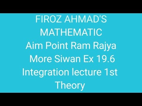 Ex 19.6 Integration theory lecture 1st