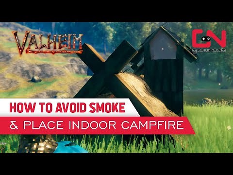 Valheim How to Avoid Smoke & Place Campfire Inside - Beginners Guide