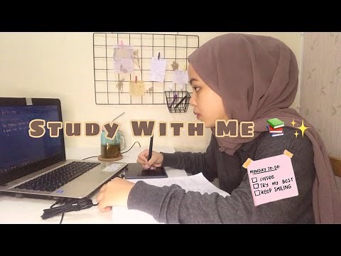 Study with me 📚/ digital note taking using pen tablet Huion