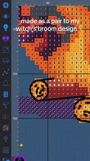 🧹 + 🧙‍♀️ = perfect match ✨ #pixelart #embroidery #art
