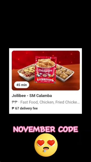 November Code!!! #foodie #foodpanda #voucher