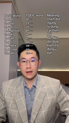 Basic Words vs TOEIC Words P2 | TOEIC LEON