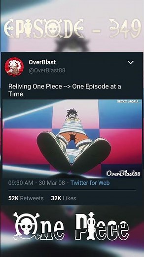 One Piece Episode 349: Gecko Moria🤷‍♂️