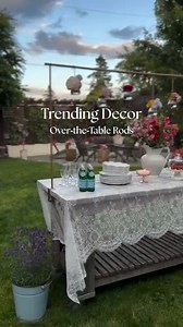 Over-the-table rods are the new go-to for creating elevated, eye-catching displays without taking up valuable table space. Whether you’re hanging florals, string lights, ribbons, signage, or seasonal decor, this setup adds instant drama and dimension to any tablescape. Perfect for weddings, showers, dinner parties, and holiday gatherings, over-the-table rods turn simple settings into styled moments—with zero floor space needed. It’s one of the easiest ways to make your table the focal point! Sho