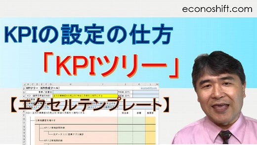 KPIの設定の仕方、実用的なKPIツリー【エクセルテンプレート】
