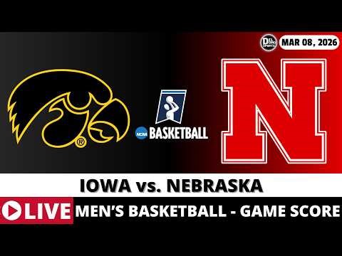 IOWA VS NEBRASKA 🏀 NCAAM Basketball Game Score Radio Play-by-Play