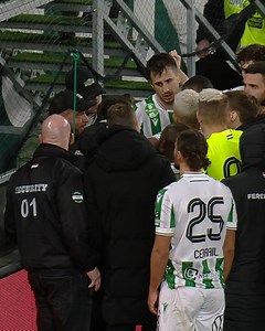 A Fradi-tábor elbeszélgetett a játékosokkal a Győr elleni meccs után. 🗣️ | M4 Sport