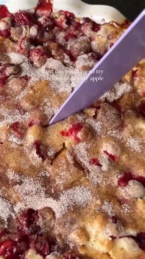 Recipe: https://www.savoringitaly.com/easy-cranberry-and-apple-cake/ This Easy Cranberry Apple Cake is the perfect holiday dessert recipe.🍎 This is an easy dessert recipe you will be making all throughout the fall! So simple to put together and just perfect for any holiday party. | Savoring Italy